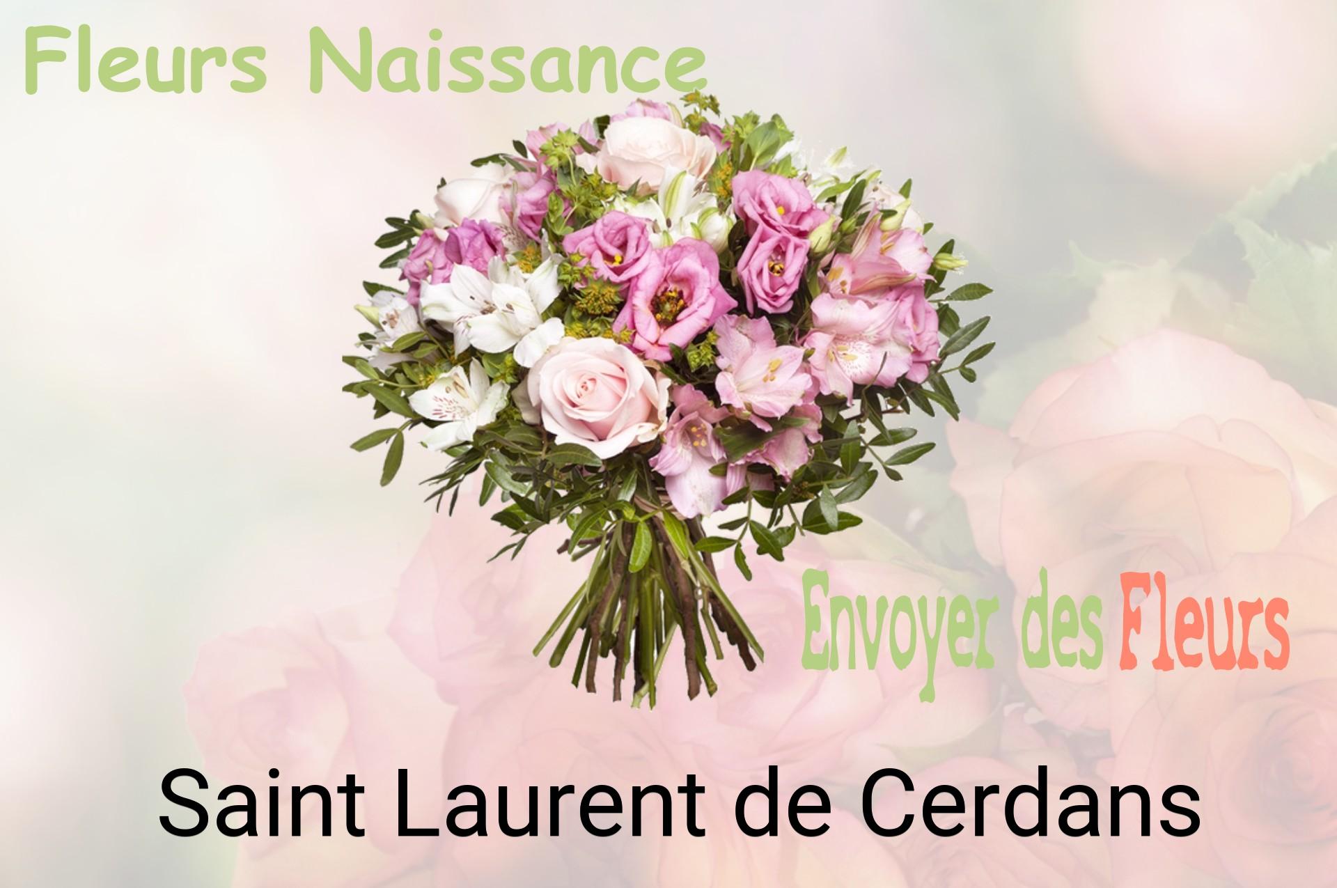 Bouquet de fleurs de naissance livré à Saint-Laurent-de-Cerdans